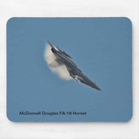 マウスのマット- McDonnell Douglas FA-18のスズメバチ マウスパッド (正面)