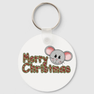 マウスのメリークリスマスTシャツとギフト キーホルダー