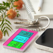 マウスの周期表名キーリング キーホルダー (正面右)