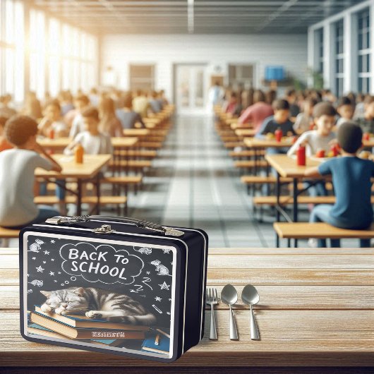 マウスの夢キャットランチボックス メタルランチボックス