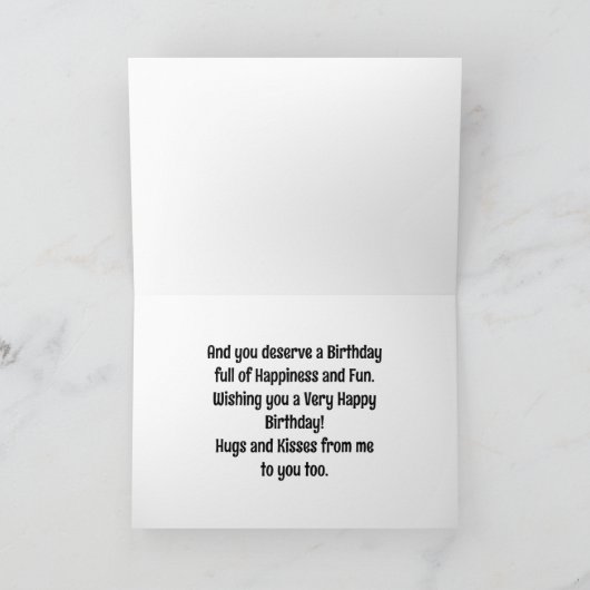 マウスの子供の誕生日カード カード (内部)