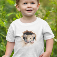 マウスの小さなシャツの淡い色の覗き