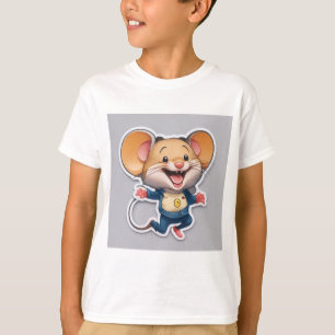 マウスの小さなシール Tシャツ