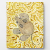 マウスの巣の水色 フォトプラーク (正面)