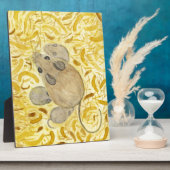 マウスの巣の水色 フォトプラーク (側面)