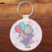 マウスの最初の誕生日Tシャツとプレゼント キーホルダー (正面)