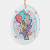 マウスの最初の誕生日Tシャツとプレゼント セラミックオーナメント (右)