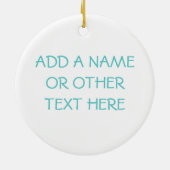 マウスの最初の誕生日Tシャツとプレゼント セラミックオーナメント (裏面)