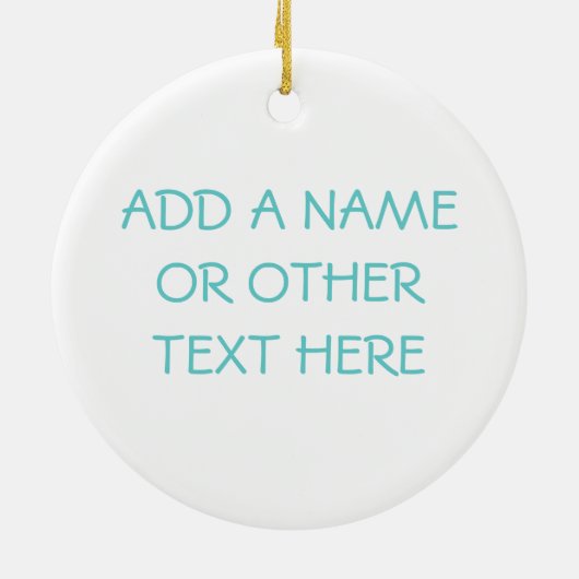 マウスの最初の誕生日Tシャツとプレゼント セラミックオーナメント (裏面)