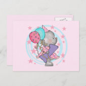 マウスの最初の誕生日Tシャツとプレゼント ポストカード (正面/裏面)