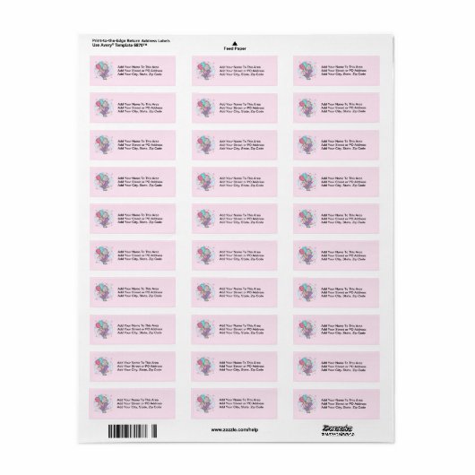 マウスの最初の誕生日Tシャツとプレゼント ラベル (フルシート)