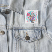 マウスの最初の誕生日Tシャツとプレゼント 缶バッジ (インサイチュ)