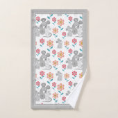 マウスの母、ベビー縁どグレイマザーの日 バスタオルセット (ハンドタオル)