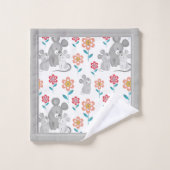 マウスの母、ベビー縁どグレイマザーの日 バスタオルセット (ウォッシュタオル)