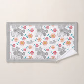 マウスの母、ベビー縁どグレイマザーの日 バスタオルセット (ハンドタオル)