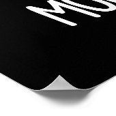 マウスの痛みおもしろいマウスの濃いBG ポスター (角)