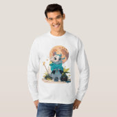 マウスの神秘的な長袖シャツ Tシャツ (正面フル)