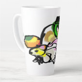 マウスの秋 カフェラテマグ (左アングル)