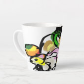 マウスの秋 カフェラテマグ (左アングル)