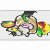 マウスの秋 シール (正面)