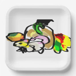 マウスの秋 ペーパープレート