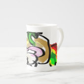 マウスの秋 ボーンチャイナマグカップ (正面右)