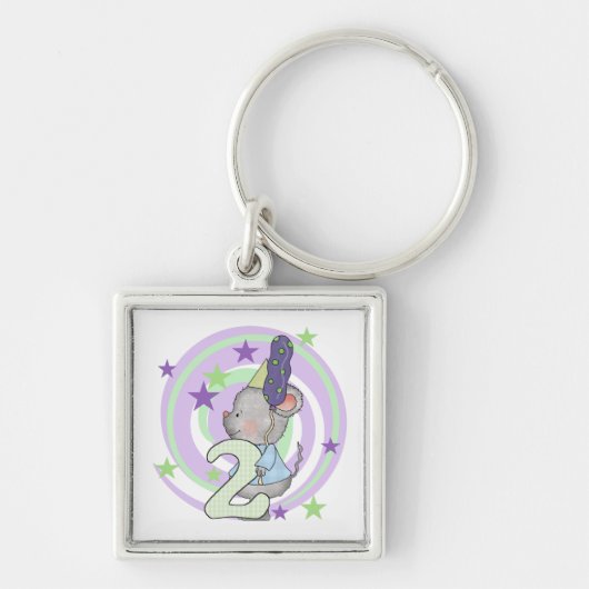 マウスの第2誕生日Tシャツとギフト キーホルダー (正面)