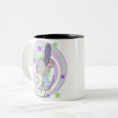 マウスの第2誕生日Tシャツとギフト ツートーンマグカップ (正面左)