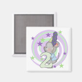 マウスの第2誕生日Tシャツとギフト マグネット (正面/裏面)