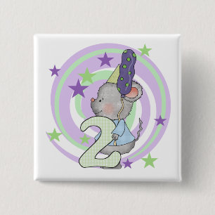 マウスの第2誕生日Tシャツとギフト 缶バッジ