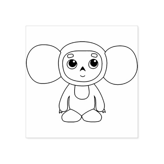 マウスの衣装イラストレーションのスタンプ ラバースタンプ (インプリント)