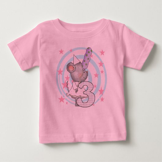 マウスの誕生日Tシャツとギフト ベビーTシャツ (正面)