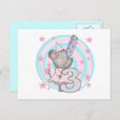 マウスの誕生日Tシャツとギフト ポストカード (正面/裏面)