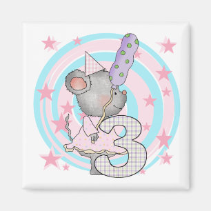 マウスの誕生日Tシャツとギフト マグネット
