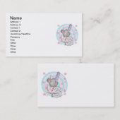 マウスの誕生日Tシャツとギフト 名刺 (正面/裏面)