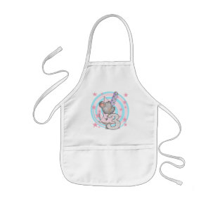 マウスの誕生日Tシャツとギフト 子供用エプロン