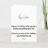 マウスの運び去られる遅れて誕生日の気球 カード (裏面)