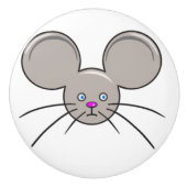 マウスの頭部 セラミックノブ (正面)