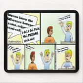 マウスの黒いパッドを選択 マウスパッド (正面)