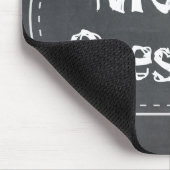 マウスは黒板ここに行きます マウスパッド (コーナー)