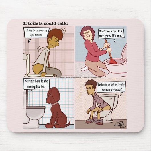 マウスもしパッドを使用できるトイレ マウスパッド (正面)