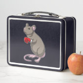 マウスをボクシングにボクシング手袋 メタルランチボックス (インサイチュ)