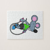 マウスをロープでフィットネスする ジグソーパズル (横)