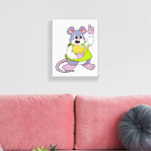 マウスを先生としてブック キャンバスプリント (インサイチュ (リビング))