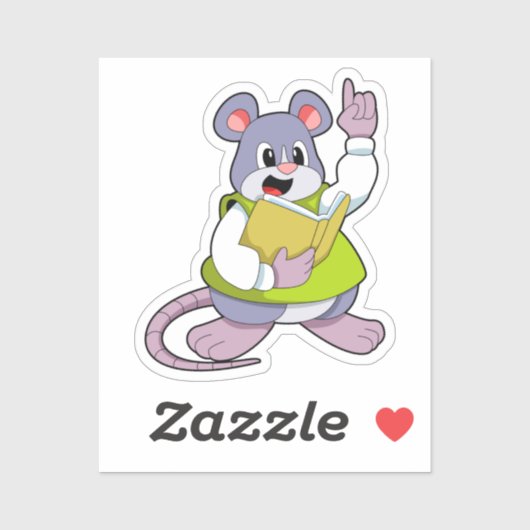 マウスを先生としてブック シール (シート)