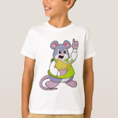 マウスを先生としてブック Tシャツ (正面)