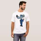 マウスを警官としてドナツと Tシャツ (正面フル)