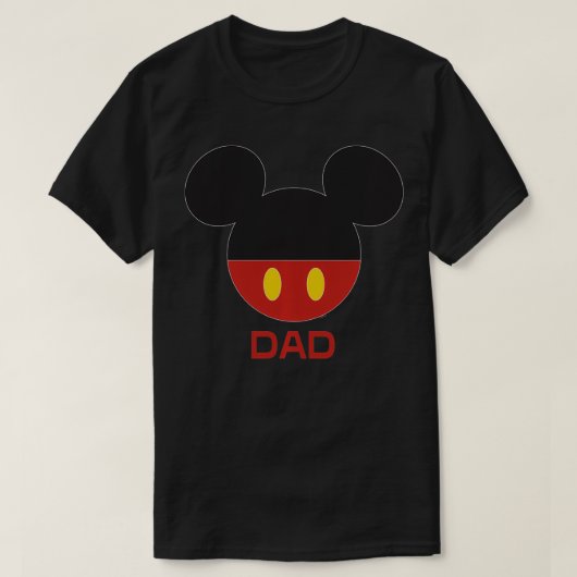 マウスアイコンショーツパパ誕生日ファーザーズデイ Tシャツ (デザイン正面)