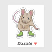 マウスアイススケートで滑るアイススケート シール (シート)