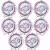 マウスアニメガール シール (正面)